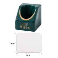 电动牙刷架阿斯卡利(ASCARI)家用牙膏剃须刀置物架卫生间摆台式多功能收纳架座套装 銮金绿收藏加购送硅藻垫