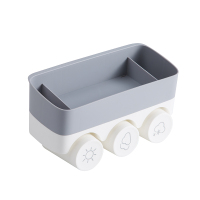 牙刷置物架漱口刷牙杯阿斯卡利(ASCARI)挂墙式置物牙具座卫生间免打孔壁挂牙具套装 浅灰色