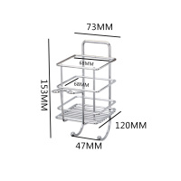 不锈钢漱口杯架牙刷置物架阿斯卡利(ASCARI)壁挂式免打孔卫生间浴室牙具座收纳架子 单人(送单扣强力贴)