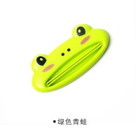 4个挤牙膏器阿斯卡利(ASCARI)懒人创意洗面奶按压器儿童卡通手动牙膏挤压器 青蛙[4个装]