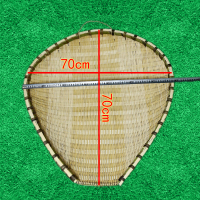 竹编制品筲箕簸箕阿斯卡利(ASCARI)淘米沥水火锅串串店收纳筐家用厨房酒店装饰 桃心70cm酒店餐厅饭店20斤