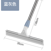 擦玻璃家用玻璃擦高楼清洁刮水器阿斯卡利(ASCARI)擦窗户清洁工具玻璃刮 灰蓝色[35cm胶条/1.4米伸缩杆]