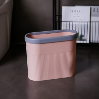 垃圾桶阿斯卡利(ASCARI)家用方形卫生间厕所客厅厨房北欧简约不带盖时尚纸篓拉圾桶 8701北欧粉色长方形