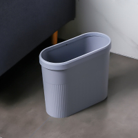 垃圾桶阿斯卡利(ASCARI)家用方形卫生间厕所客厅厨房北欧简约不带盖时尚纸篓拉圾桶 8701灰色长方形