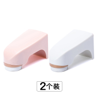 磁铁吸皂器免打孔阿斯卡利(ASCARI)沥水香皂盒吸盘吸铁石创意卫生间壁挂式肥皂架 2个装粉色+白色