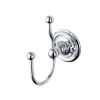 出口英国铜浴室五银色毛巾架浴巾架挂件套装阿斯卡利(ASCARI)卫生间挂件英伦风 银色挂衣钩