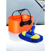 洗车刷子阿斯卡利(ASCARI)长柄伸缩清洗拖把汽车用擦车软毛刷车工具专用品套装