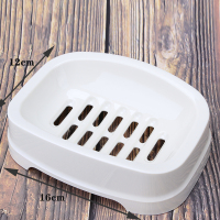 肥沥水创意可爱大号阿斯卡利(ASCARI)带盖卫生间便携浴室简约洗衣红色香皂盒子 白色(8639)2个没有盖