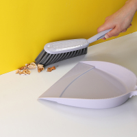 迷你簸箕扫把套装阿斯卡利(ASCARI)清扫灰尘家用桌面小扫帚键盘刷创意清洁工具 小象款灰蓝