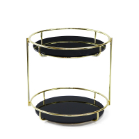 网红旋转化妆品置物架梳妆台桌面浴室卫生间洗漱台护肤阿斯卡利(ASCARI)收纳盒 无提手小号-亚克力款