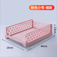 宿舍衣柜收纳床头柜分层免钉隔板卧室整理柜子阿斯卡利(ASCARI)分层置物架 粉红色矮款(1只装)