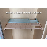 更衣柜鞋柜隔板分层架内置铁柜子搁板储物柜文件柜伸缩鞋阿斯卡利(ASCARI)柜架分 白/米/蓝选一长48-75宽36cm