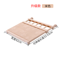 衣柜伸缩隔板分层架墙壁上下水置物架衣橱鞋柜整理收纳阿斯卡利(ASCARI)免钉 单个价格左右33-53宽42米色