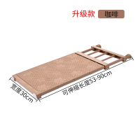 衣柜伸缩隔板分层架墙壁上下水置物架衣橱鞋柜整理收纳阿斯卡利(ASCARI)免钉 单个价格左右53-90宽30咖啡色