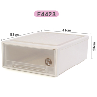 特大号收纳箱阿斯卡利(ASCARI)抽屉式衣物整理箱加厚透明衣柜收纳盒衣服储 F4423(53*44*23) 高品质