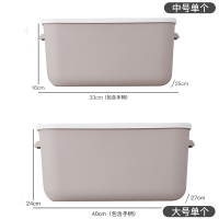 衣柜收纳箱玩具储物箱大号家用零食收纳盒整理箱衣服阿斯卡利(ASCARI)收纳 咖色 小号