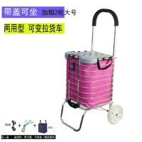 买菜车小拉车阿斯卡利(ASCARI)购物车可爬楼梯折叠便携手拉车老人轻便家用推车拖车 带盖可坐两用加粗2轮大号