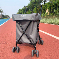 精品购物车阿斯卡利(ASCARI)家用折叠手推车野营搬运便携小拖车多功能助行万向轮拉 灰色+折叠板灰色80ML+折叠板