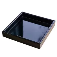样板房浴室家居用品套装洗手间卫浴托盘收纳盘卫生间台面阿斯卡利(ASCARI)饰品摆件 黑色亮面烤漆托盘