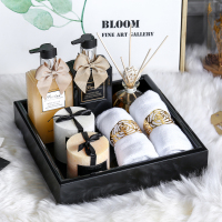 样板房浴室家居用品套装洗手间卫浴托盘收纳盘卫生间台面阿斯卡利(ASCARI)饰品摆件 套装B