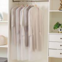 透明挂式衣服阿斯卡利(ASCARI)防尘袋家用衣物保护套衣 10个装特大号(60*120cm) 半透明/底部开口/无异味