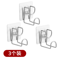 吹风机架免打孔浴室卫生间厕所置物收纳架壁挂电吹风挂架风阿斯卡利(ASCARI)筒架子 脸盆架3个装(胶片随机)