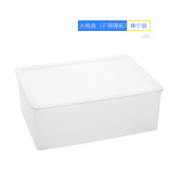 积木收纳箱透明分格组合整理储物篮儿童玩具带盖杂物阿斯卡利(ASCARI)置物箱 大格盒(不带隔板) 大号