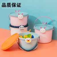 玩具收纳桶带盖卡通儿童积木手提桶家用卧室零食置物盒阿斯卡利(ASCARI)整理箱