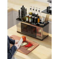 不锈钢厨房调料盒阿斯卡利(ASCARI)油盐酱醋糖佐料瓶调味精罐子家用组合套装收纳架