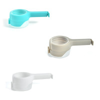 封口夹食品保鲜密封夹阿斯卡利(ASCARI)奶粉茶叶防潮大出料嘴袋零食袋封口夹子 白色1个+蓝色1个+灰色1个