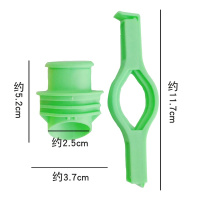 食品出料嘴口袋夹子阿斯卡利(ASCARI)防漏防潮保鲜封口器零食奶粉袋夹子家用 中号6个装颜色随机