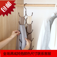 多功能挂围巾架家用收纳神器领带丝巾架子皮带丝袜挂架圈圈环衣架