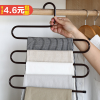 多功能衣架多层裤架裤夹 s家用衣柜收纳围巾架晾衣服架衣挂衣架子