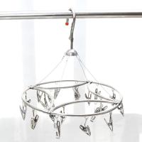 多夹子不锈钢折叠晾晒袜子内衣神器功能圆形夹魔术挂钩