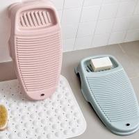 2018加厚塑料搓衣板 大号家用防滑洗衣板带皂盒创意洗衣服搓新款