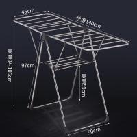 阳台凉晾衣架杆落地折叠不锈钢晒衣服被子神器卧室内挂毛巾架家用