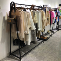 落地式服装店展示架挂衣架双层服装架女装店货架高档礼服婚纱架子