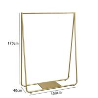 眼见喜衣服架子服装店展示架落地式挂衣架组合金色欧式女装店货架