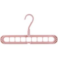 多孔挂衣架家用多功能折叠衣架衣柜收纳九孔魔术宿舍衣架抖音同款