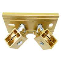 加厚铜转向轮晒衣架万向轮转角器轮子滑轮配件升降晾衣架手搖通用