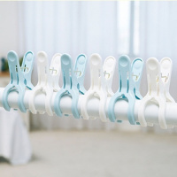 塑料衣夹晾晒夹子晒衣服夹子防风晾衣夹床单夹衣架6个装