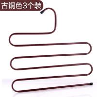 多功能裤架铁艺五层裤子架家用衣架子衣柜收纳裤夹子领带架围巾架