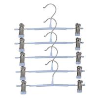 5个装防滑裤架裤夹子多功能不锈钢家用无痕挂裙裤子衣架裤子架子