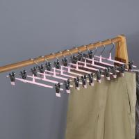 无痕家用裤架裤夹子衣架挂裤裙子防滑夹子多功能衣柜内收纳裤架子