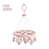 带夹子防风衣架家用儿童晾衣架防滑晾晒架多功能内衣架袜子晒衣架