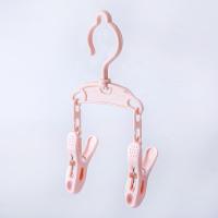 旅行迷你多夹子凉衣晒袜子衣架家用晾内衣裤小衣服的衣夹撑子防滑