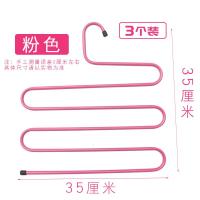 裤架裤子衣架衣柜裤夹子家用S型多层收纳裤挂架子多功能魔术裤夹