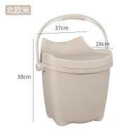 多功能塑料水桶带盖加厚可坐手提洗澡钓鱼桶凳玩具家用零食收纳桶