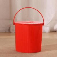 水桶凳塑料加厚带盖可坐幼儿园收纳桶洗澡篮钓鱼桶手提家用储水桶