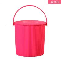 水桶凳塑料加厚带盖家用手提洗澡篮可坐钓鱼桶洗车桶幼儿园收纳桶